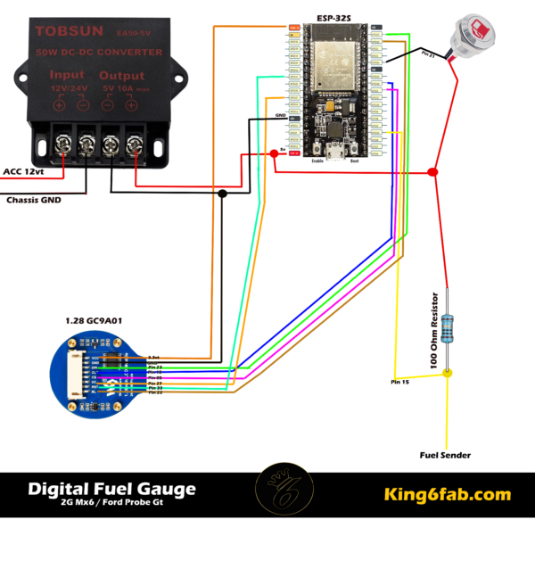 ESP32 Digital Fuel Gauge *Standard Version* – Zip Package Download - Image 2