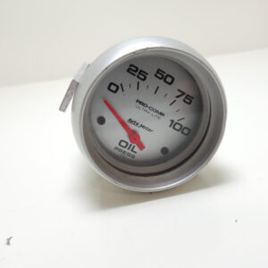 2-5/8" OIL PRESSURE, 0-100 PSI, AIR-CORE, ULTRA-LITE